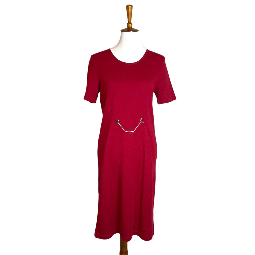 Vintage Positive Influence Red Sweater Dress Women’s Size Small